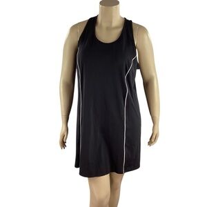 Xersion Black Racerback Active Dress with Built-In Bra Size 2X
